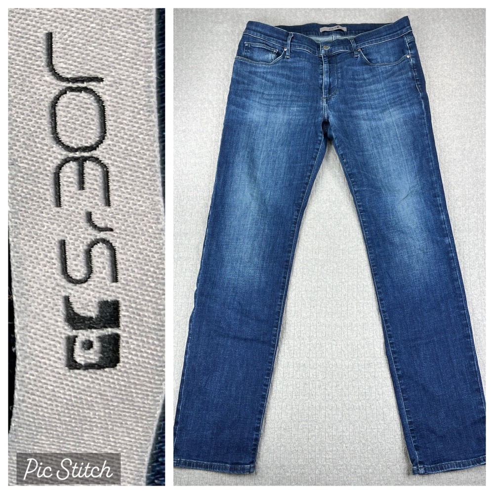 Joe's Jeans Kilfer Straight Leg Mens 33 /35X33 Blue Dark Wash Denim Pants
